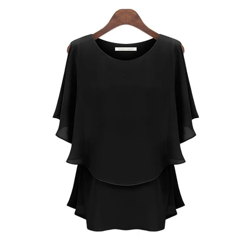 2024 Summer women clothing,Bat sleeve casual Chiffon Shirts,Women Blouse,Feminina Blusas blouses femme