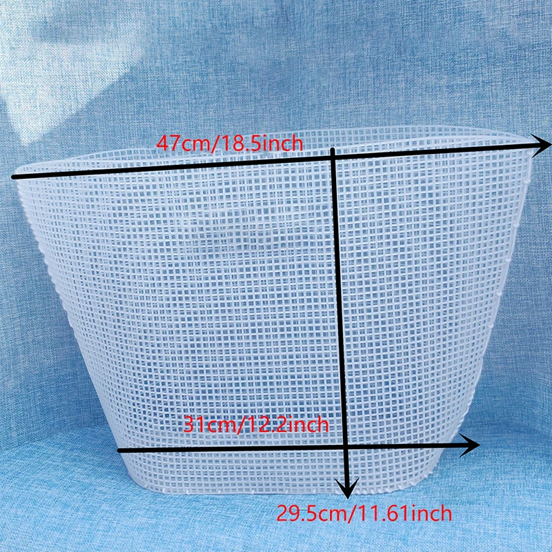 Embroidery Bucket Bag Auxiliary Knitting DIY Crafting Sewing Weaving Plastic Mesh Sheet for Making Handmade Easy Knit Helper