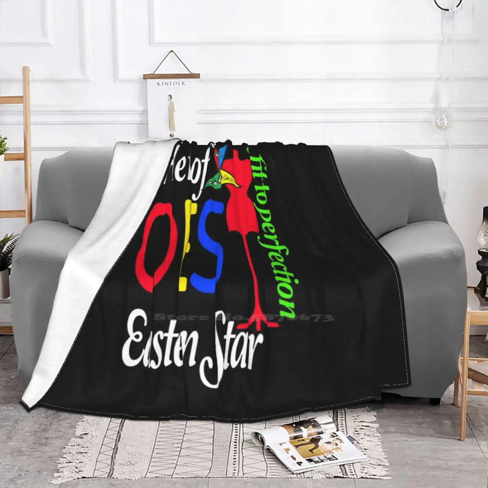 Oes Style Order Of The Eastern Star Logo Sistar Fit To Perfection Four Seasons Comfortable Warm Soft Throw Blanket Order Of The