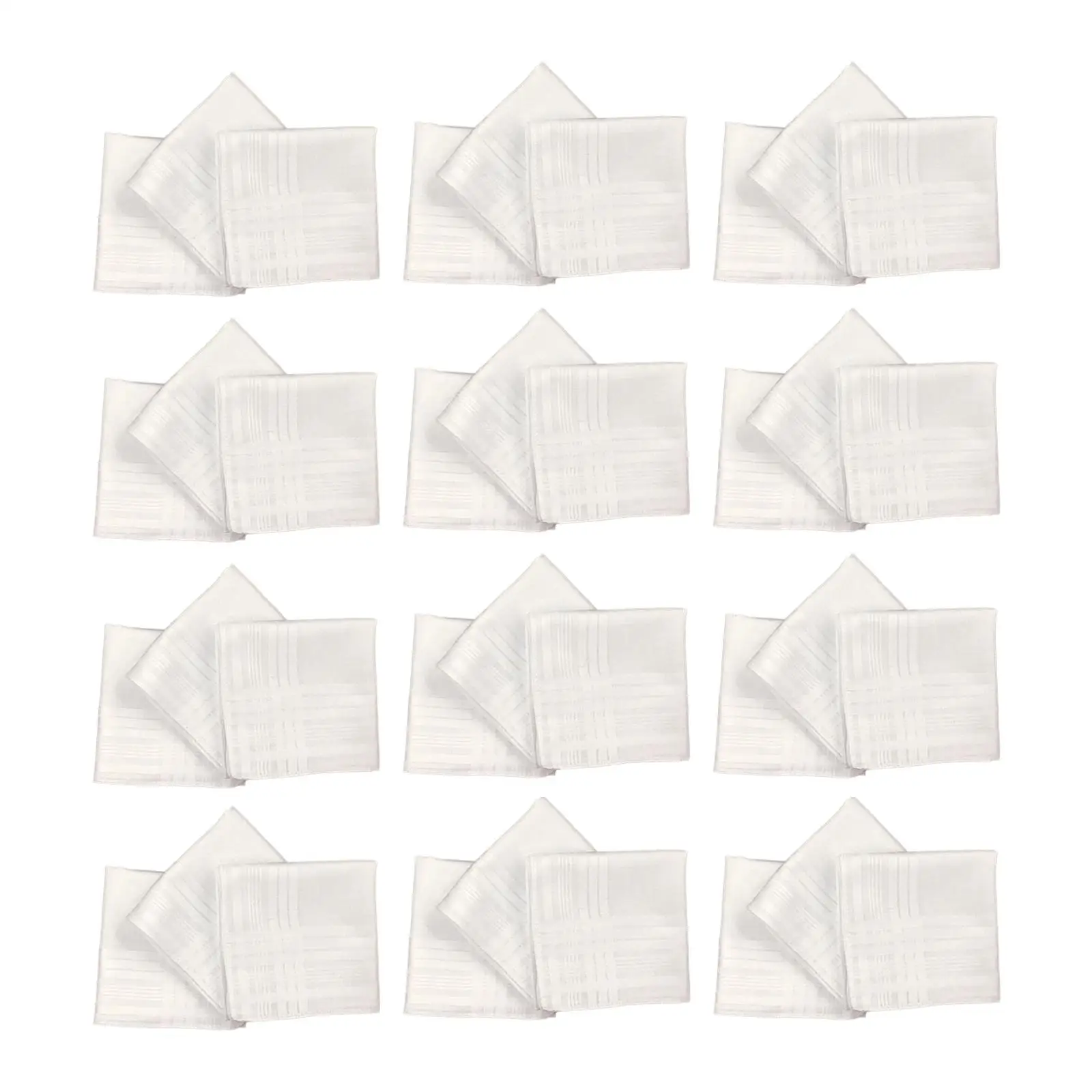 Luxurious Handkerchief Set for Special Occasions, Pack of 12