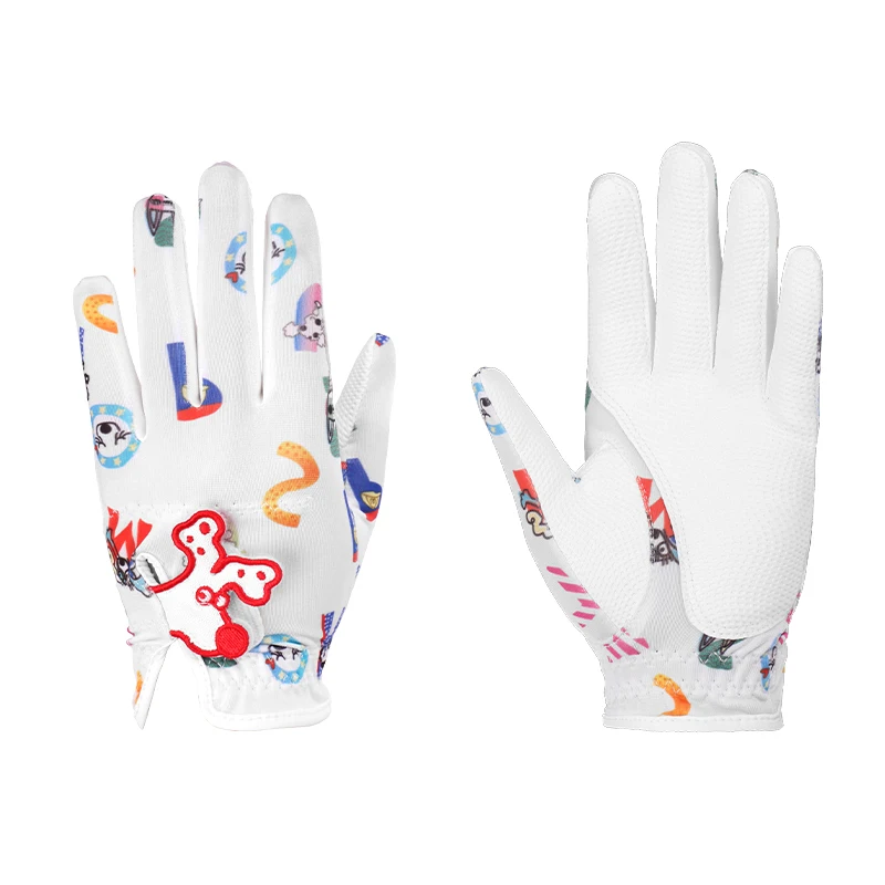 

Golf gloves for kids designed for both hands comfortable non-slip breathable durable cartoon gloves