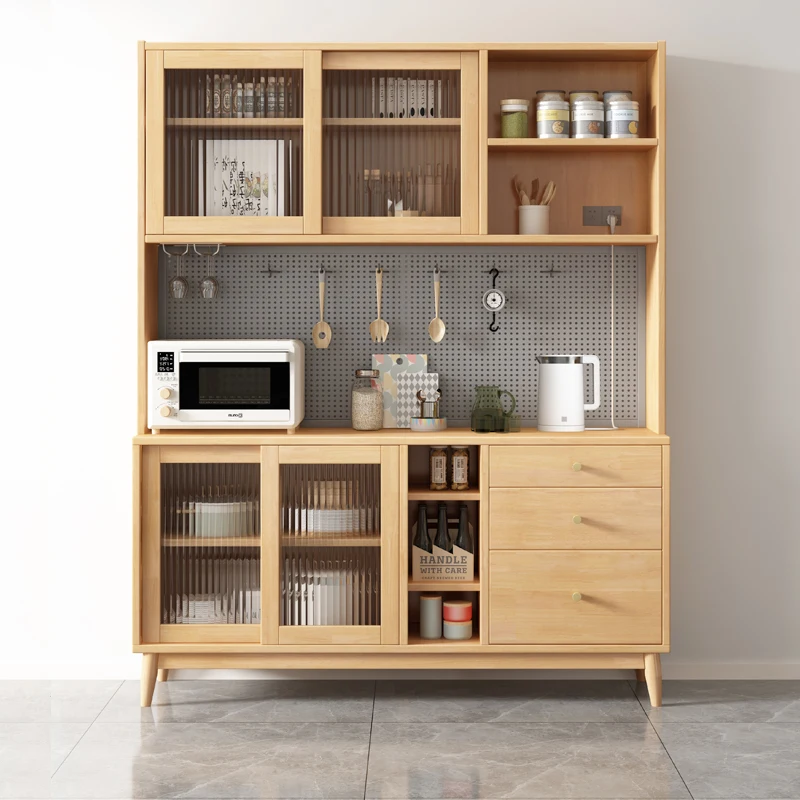 Storage Kitchen Cabinet Sideboard Mobile Cabinet Tall Dining Room Laden Sideboard Locker Glass Meuble Cuisine Indoor Decoration