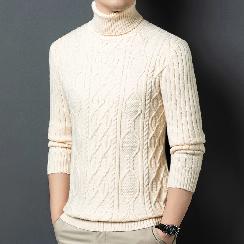 

New Men's Sweater Top with Long Sleeves for Autumn and Winter 2025, Fashionable and High-end Fabric with Unbeatable Texture