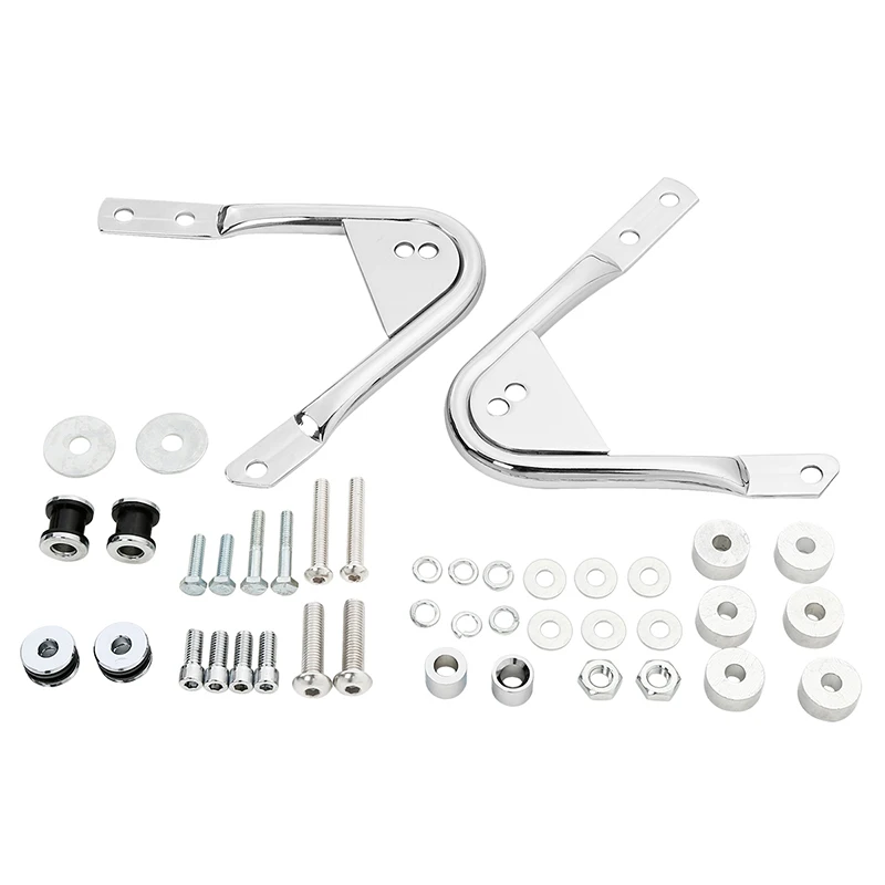 Motorcycle Detachable Two Up Luggage Rack Docking Hardware Kit For Harley Touring FL Road Glide Road King Street Glide 1997-2008