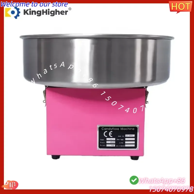 2026 Professional Commercial Small Electric Cotton Candy Machine Stainless Steel Tabletop Floss Maker for Events and Parties