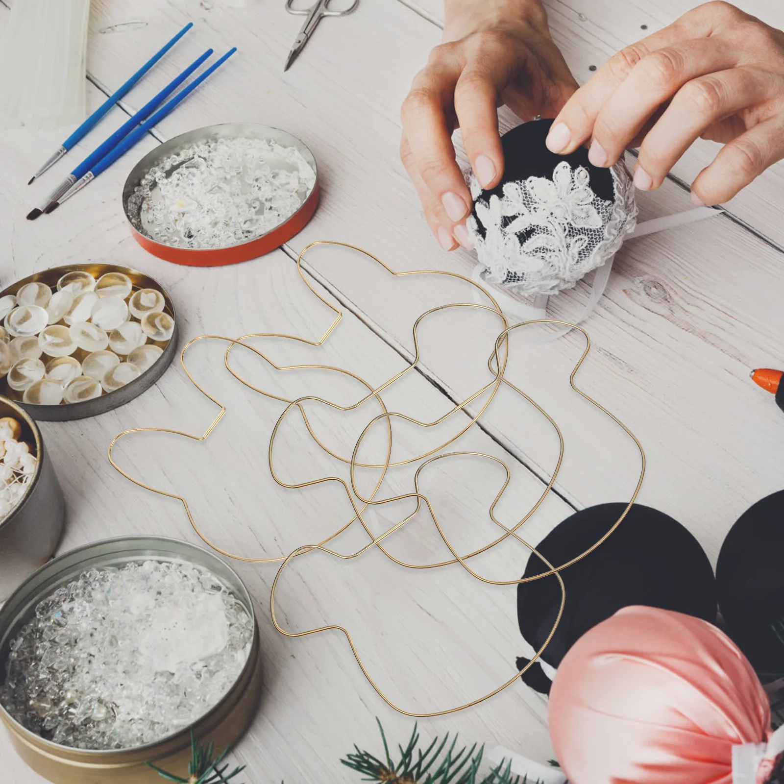 

18 Pcs Dream Catcher Decoration Metal Craft Rings DIY Wreath Crafts Macrame Dreamcatcher Crafting Hoops for