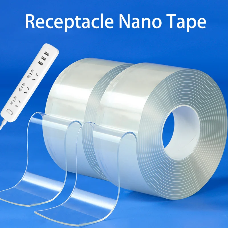 Двусторонняя нано-лента Magic NanoTape Двусторонняя клейкая лента Высокая вязкость и фиксируется на стене без оставляющих следов