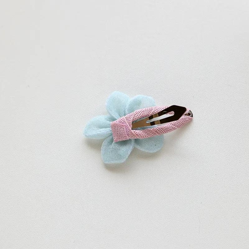 2Pcs/lot Floral Embroidery Hair Clips Kids Hair Accessories BB Clips Baby Hairgrip Girls Barrettes Children Hairpins