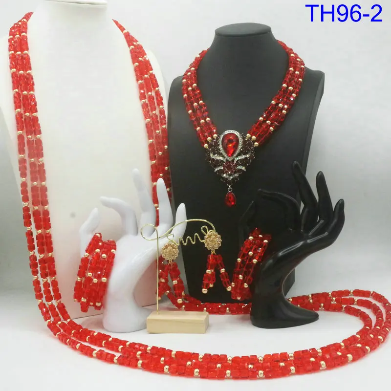 

african fashion wedding real big coral beads jewlery set
