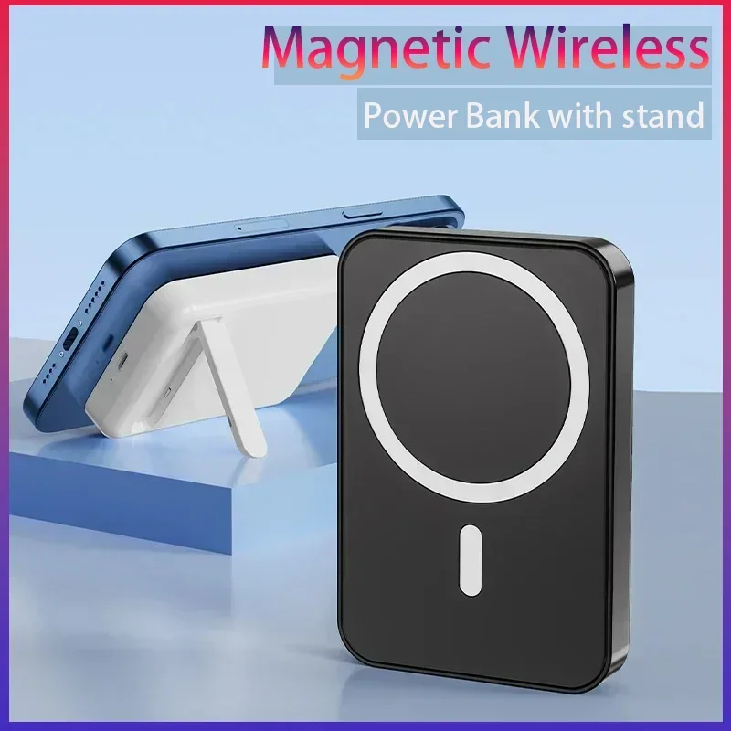 New Magnetic Power Bank for iPhone12 1314 15 Magsafe Power Bank Portable Wireless Charger Auxiliary External Backup Battery Pack