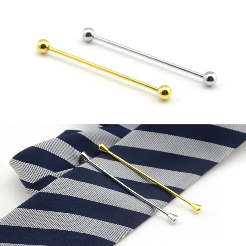 New Metal Neck Tie Collar Bar Pin Clip Ties Lapel Pins And Brooches Gifts For Men Brooch Jewelry Luxury