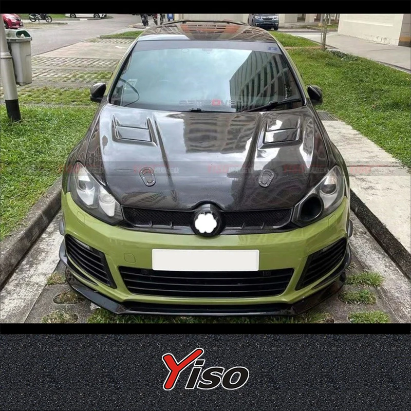 

Подходит для GOLF 6 GTI R20 R Модифицированный усилитель Аэродинамический комплект R20 R Углеродное волокно Спинка сиденья Фари Воздухозаборник Капот
