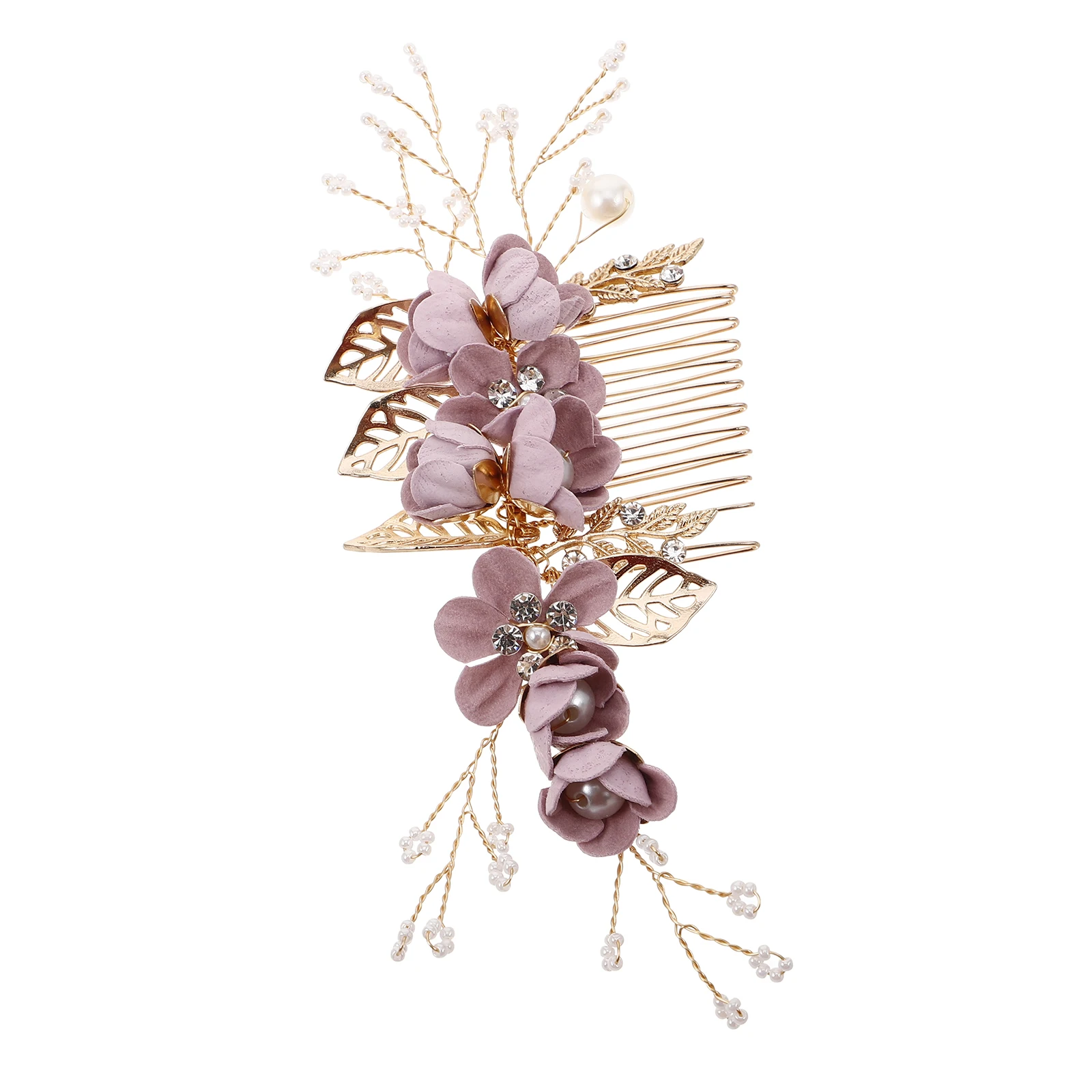 

Фиолетовая расческа для волос, свадебные аксессуары, элегантные H-сделанные свадебные заколки для фаты для подружек невесты, заколки с цветами, легкие шиньоны