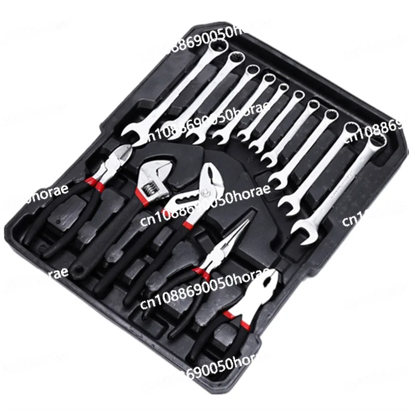 Car Repair Kit Complete Set of Tools, Big Fly, Small Fly, Quick Wrench Combination, 187 Piece Set, Pull Rod Toolbox