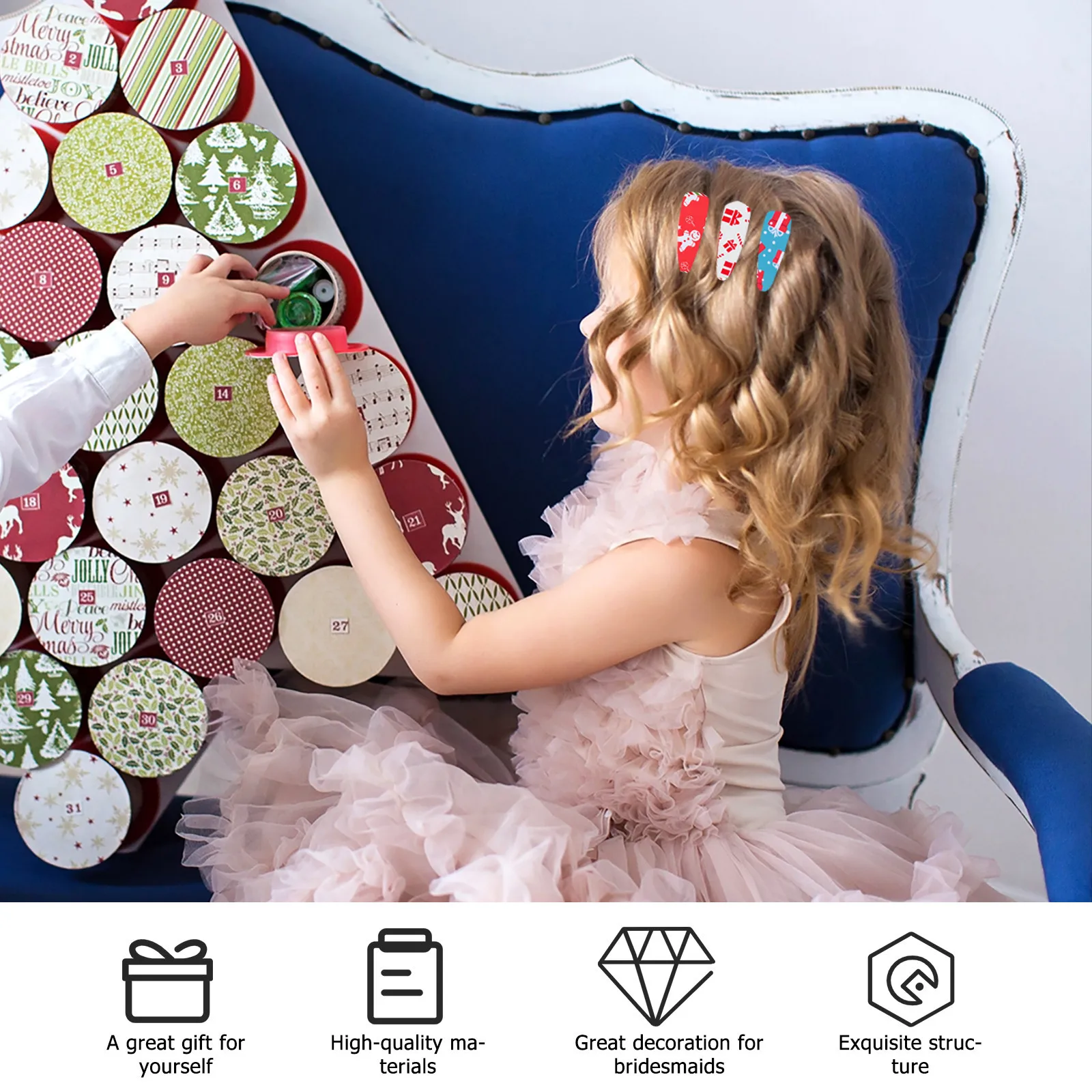 

40Pcs Cotton Fabric Christmas Patchwork Bundle High Quality Squares for DIY Sewing Quilting Craft Projects Handmade Use