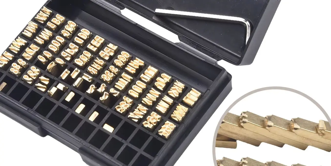 For HP-241 DY-8 Hot Stamping Copper Letter Grains 120pcs 2x3x15mm Thermal Ribbon Coding Font For Date Batch Number Printing On P