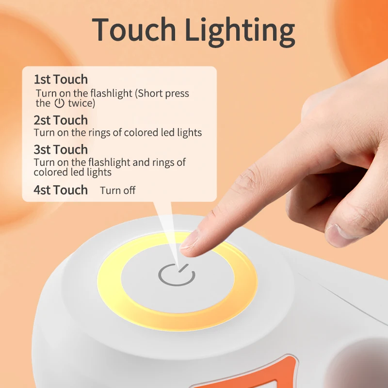 ROJECO Correa retráctil automática LED para perro – Paseo y carrera - imagen 2