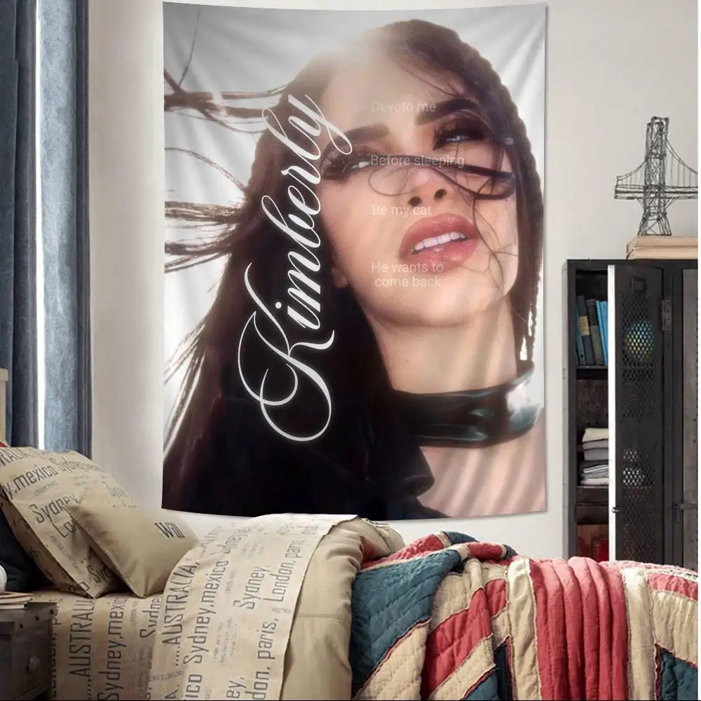 K-Kimberly L-Loaiza Printed Large Wall Tapestry Art Science Fiction Room Home Decor Decor Blanket