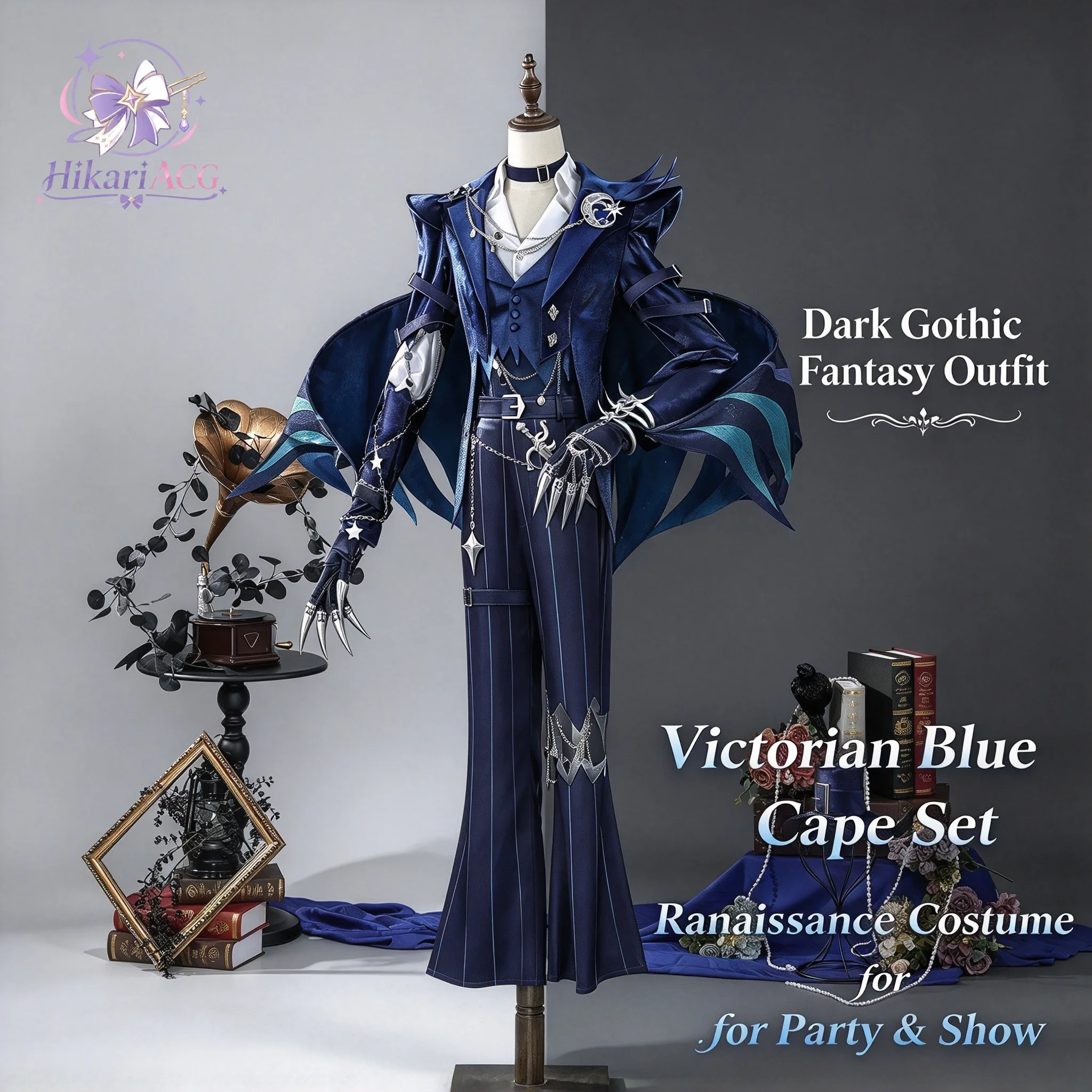 Anime Game Outfit:Identity V Hullabaloo Hidden in Night Cosplay Costume Game Full Set Anime Cos Outfit for Halloween ACG Store