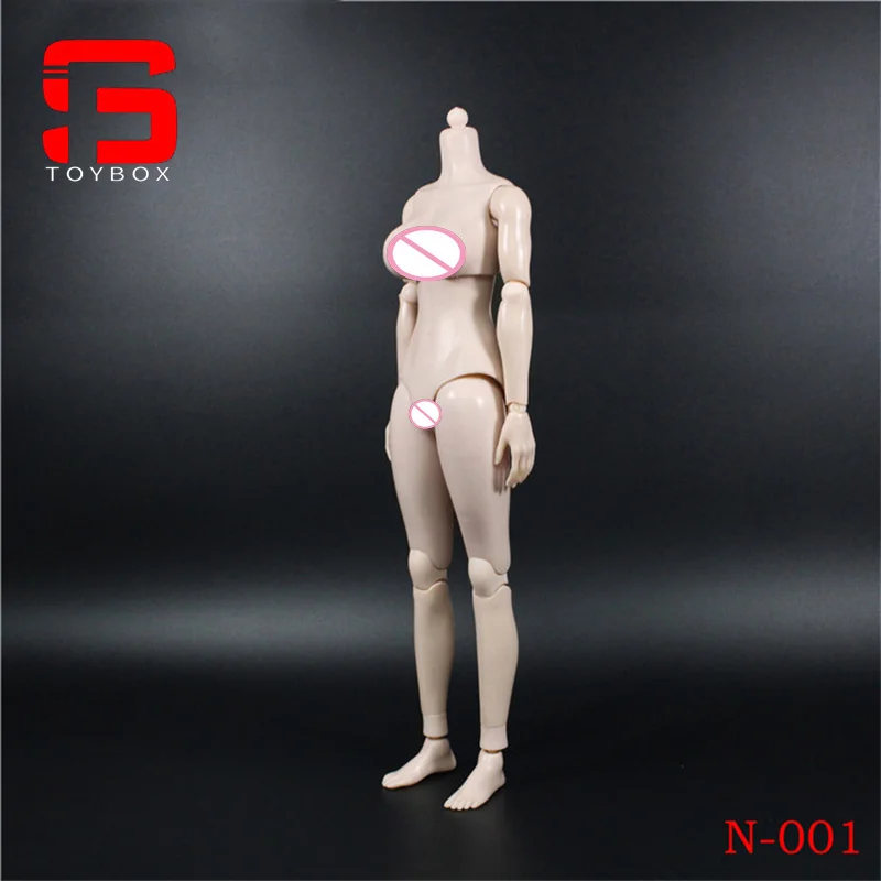 In Stock N001 N002 N003 N004 1/6 Female White Yellow Joint Body 26cm Mid Large Breast Female Super Flexible Articulated Body