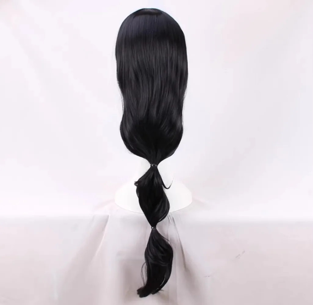 Peluca de Cosplay de princesa Jasmine de Aladino, pelo largo negro, peluca de fiesta de disfraces de Halloween para mujeres y niñas