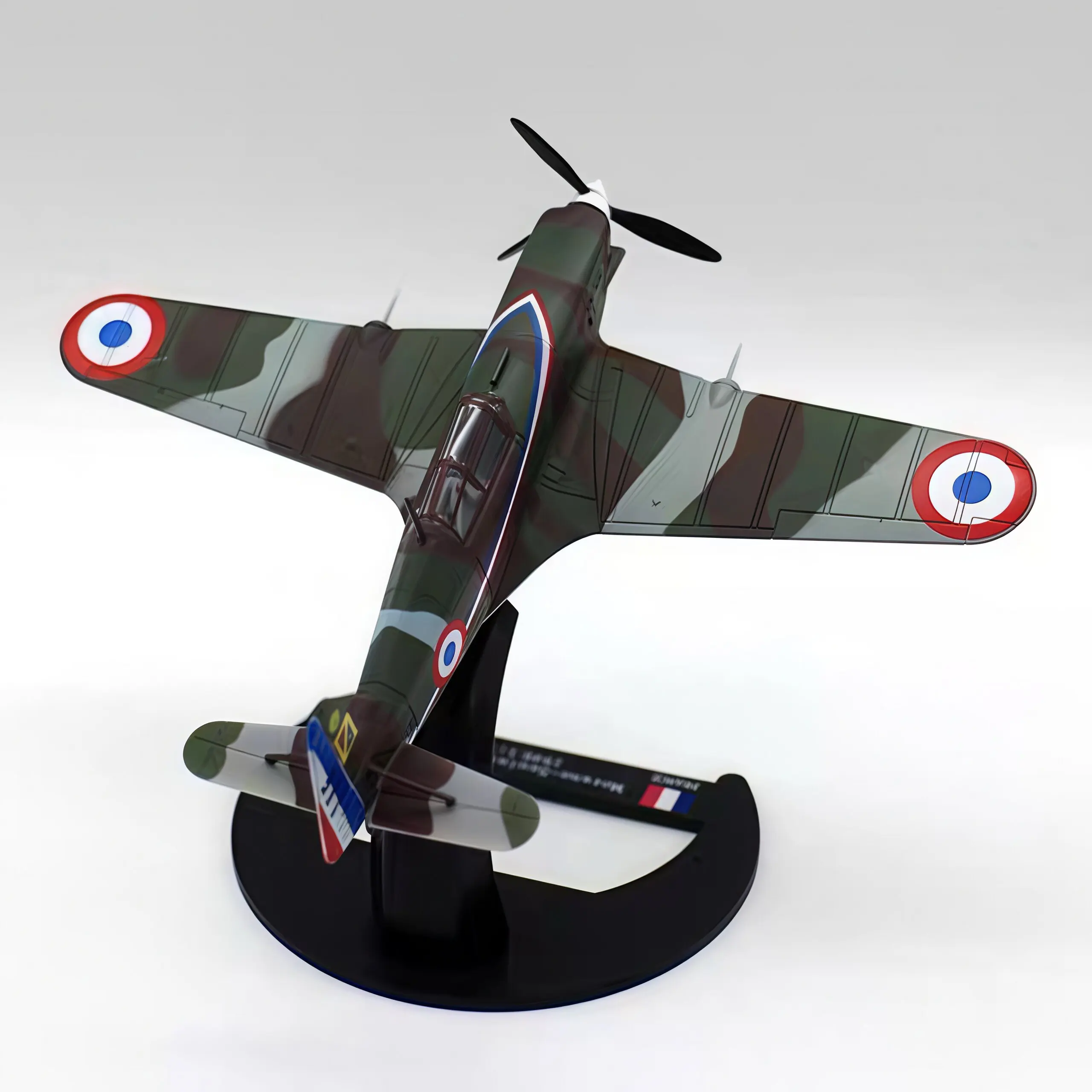 Diecast 1/72 Scale France MS.406 Fighter Aircraft Simulation Alloy Airplane Models For Static Display Souvenir Hobby With Stand