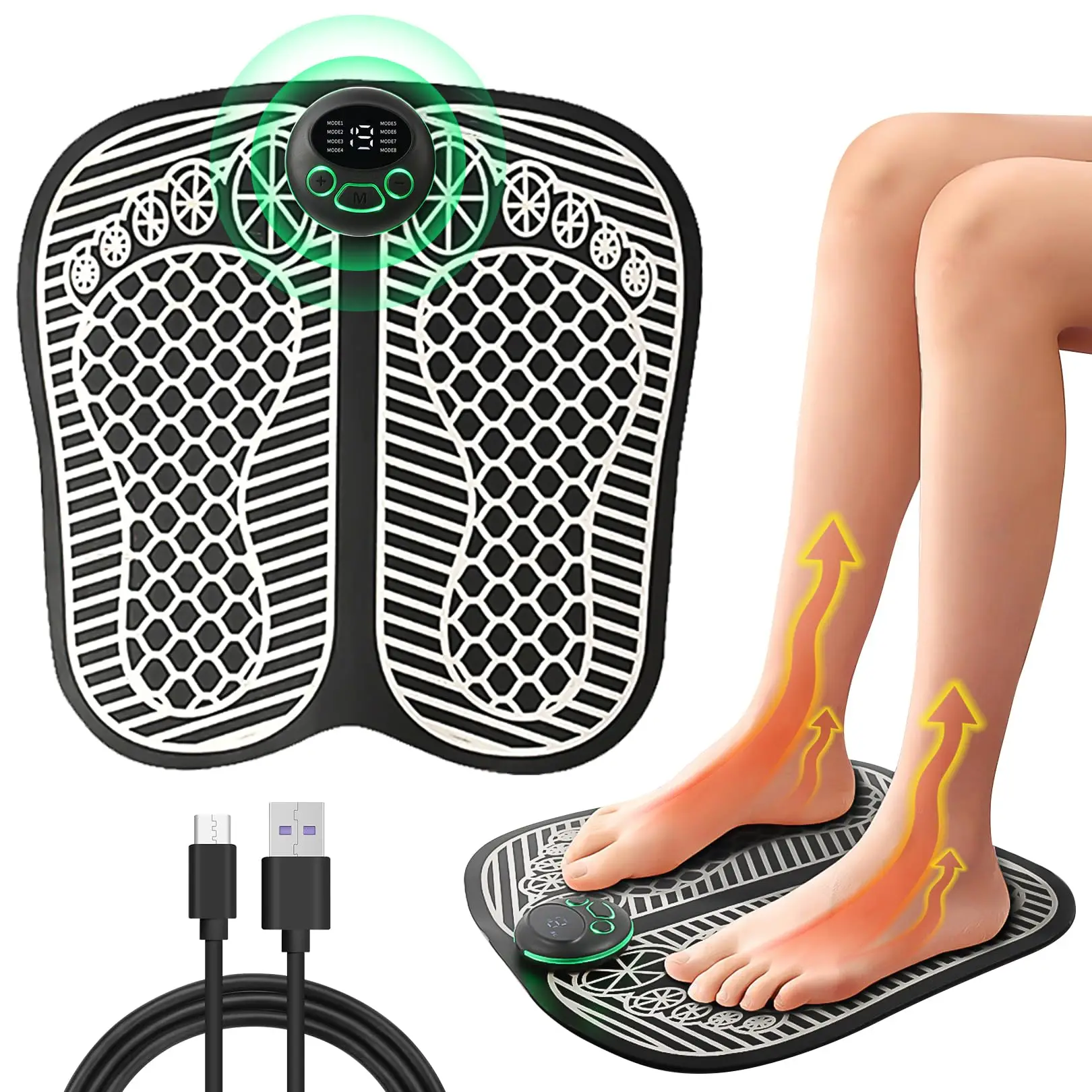 

Electric Feet Massagers EMS Foot Massager Pad Relief Pain Improve Blood Circulation Muscle Stimulatior Foot Spa & Massager