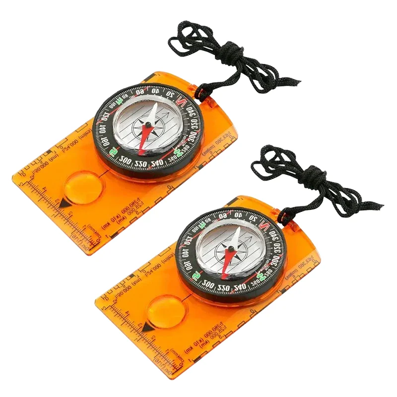 Outdoor Multi Functional Navigation Compass for Orienteering Hiking Backpacking Pocket Carrying Novelty Gift Scale Map Ruler