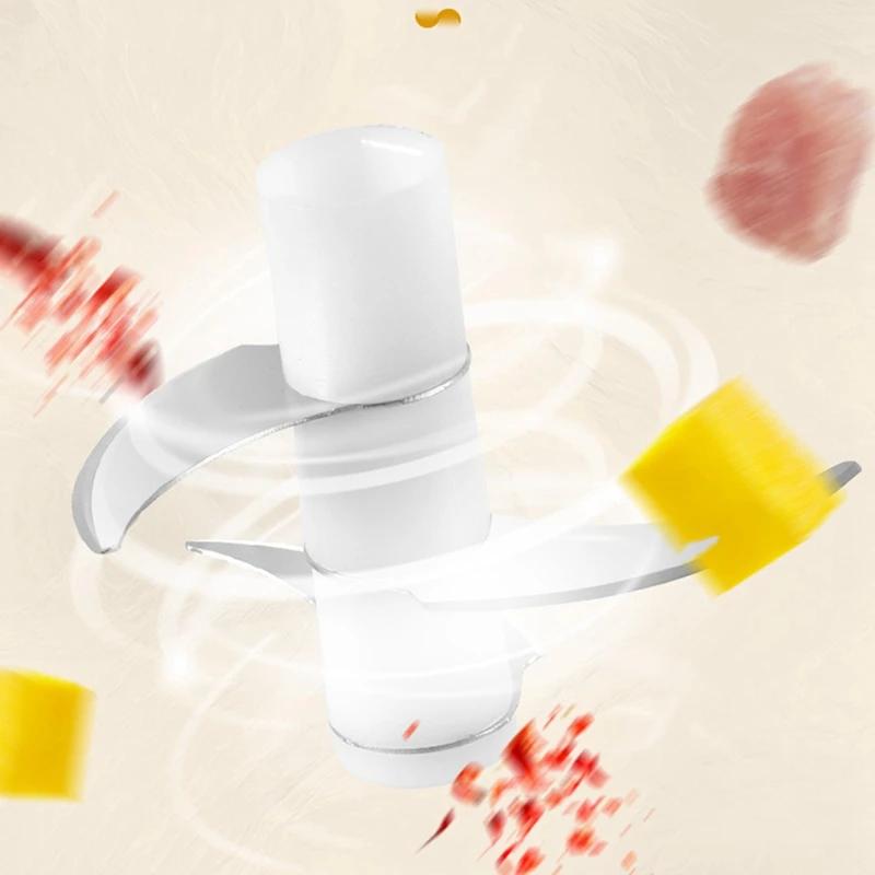 ミニUSB電気肉挽き肉、ニンニクチョッパー、充電式シュレッダー、フードプロセッサー、250ml