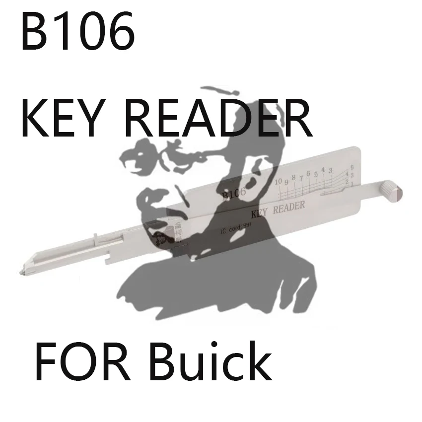 

Инструмент для вскрытия замков Lishi B106 / B107 (без ключа) для Buick Allure 2005–2009, для Buick Enclave 2007–2017, для Buick LaCrosse