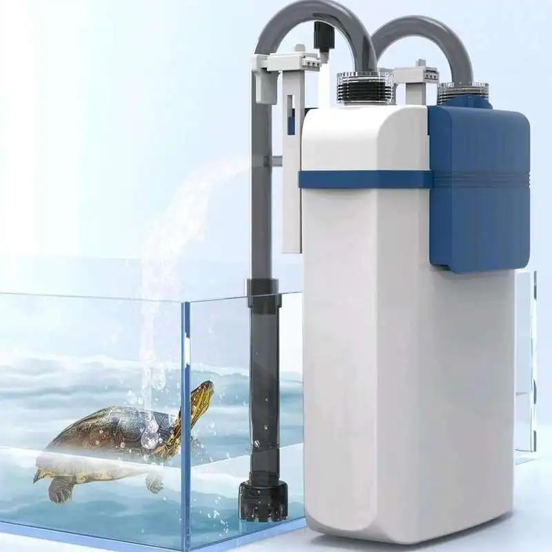 Super Silent 3-Layer Bacterial Aquarium Filter With Stainless Steel Mesh,Multiple Outlet Modes,Flow Control For Small Fish Tanks