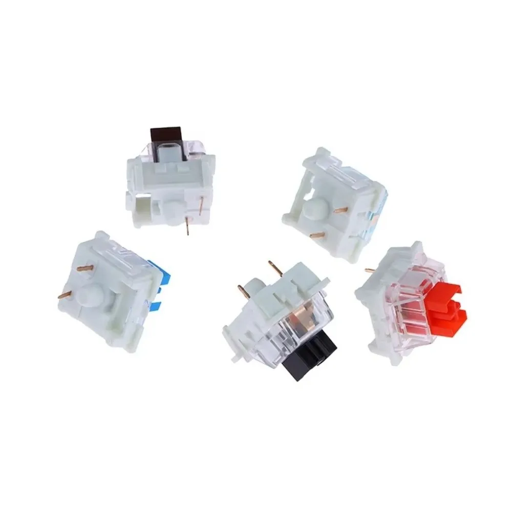 10Pcs Mini Mechanical Keyboard Switches Dust-proof Audible Click Axis Shaft Switch Knocking Precise 3 Pin Tactile Switches