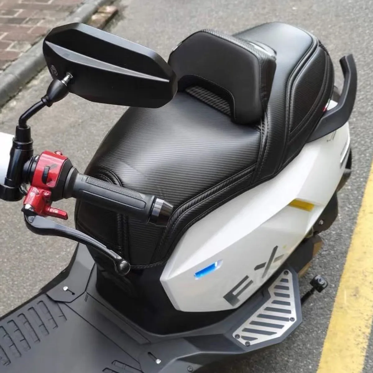 

Модернизированный чехол на сиденье электрического мотоцикла, утолщенный встроенный объемный чехол на сиденье, поясничная спинка, подходит для NIU FX T PRO N1S NX