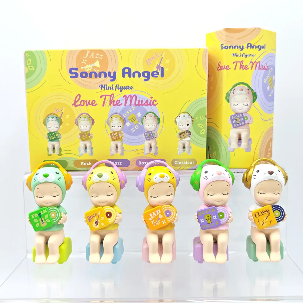 

Sonny Angel Blind Box Toys Love The Music Series Anime Mini Figure Collectible Model Doll Desktop Decor Kids Birthday Gifts