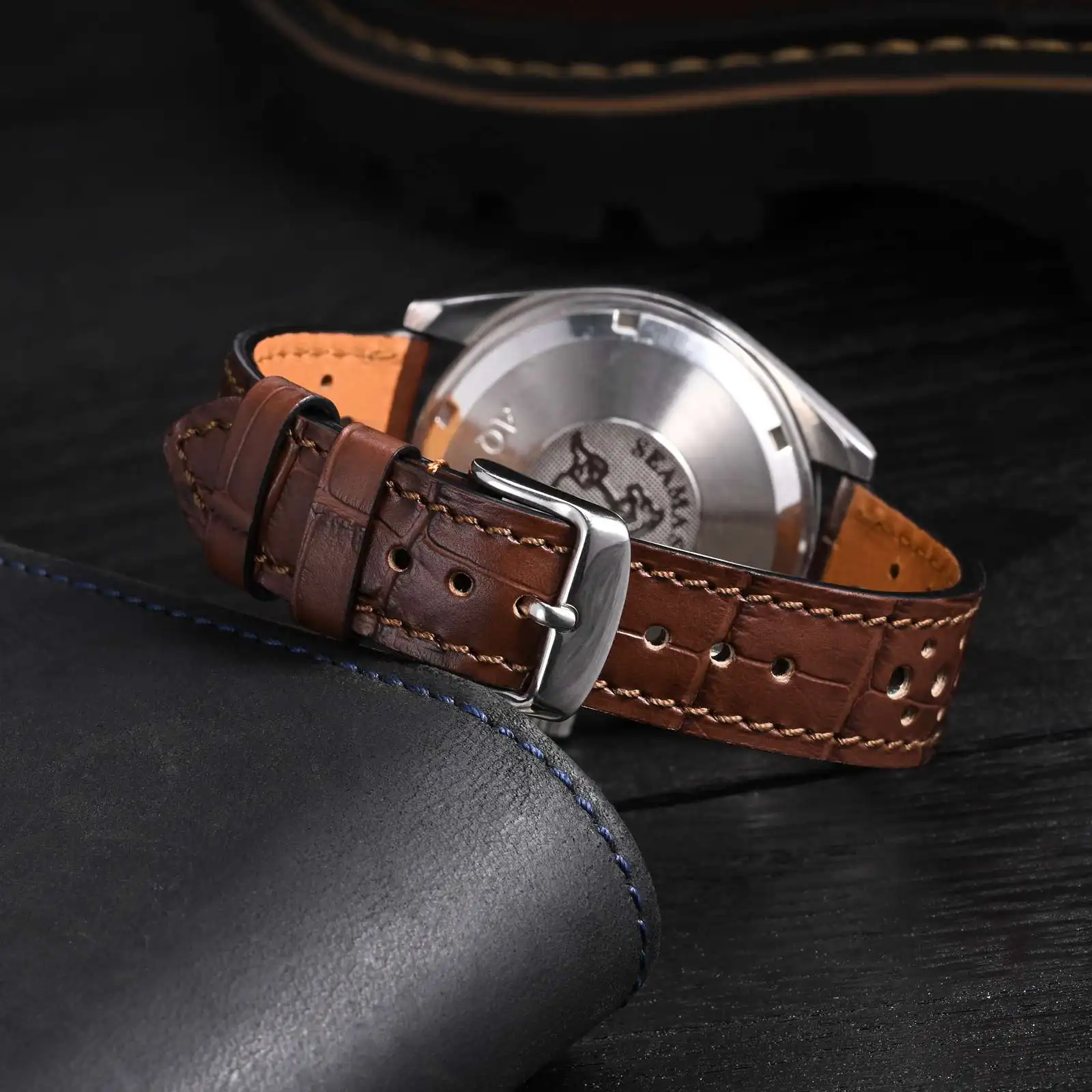 22mm Watch Strap, Vintage Leather Strap, 18/20mm Smart Watch Strap Replacement Strap Watch Band for Men,Women Wrist Strap