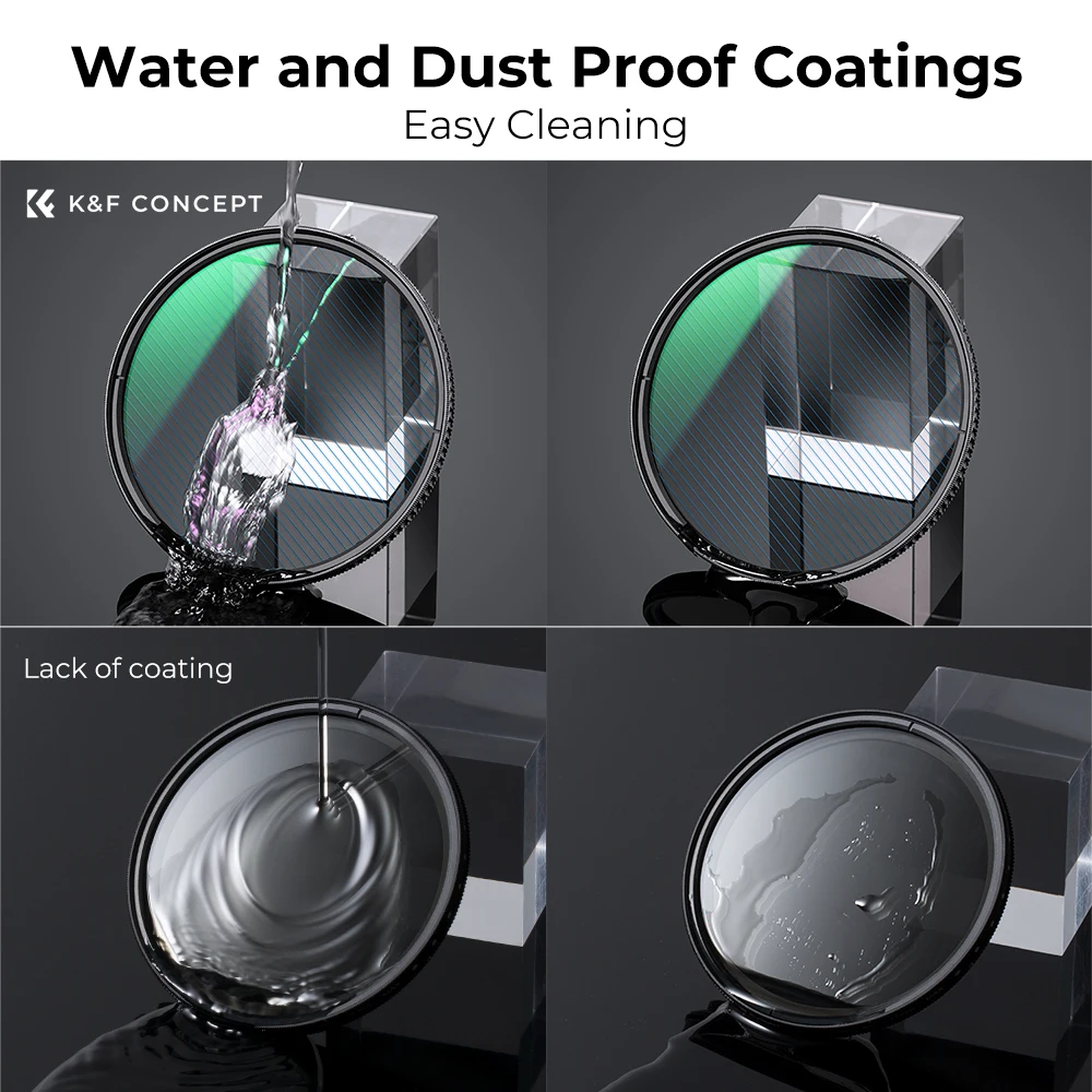 K & F Concept 67mm Blue Streak Effect Lens Filter Anamorphic Optical Glass Light Flare Effect Filter per obiettivo della fotocamera 72mm 82mm