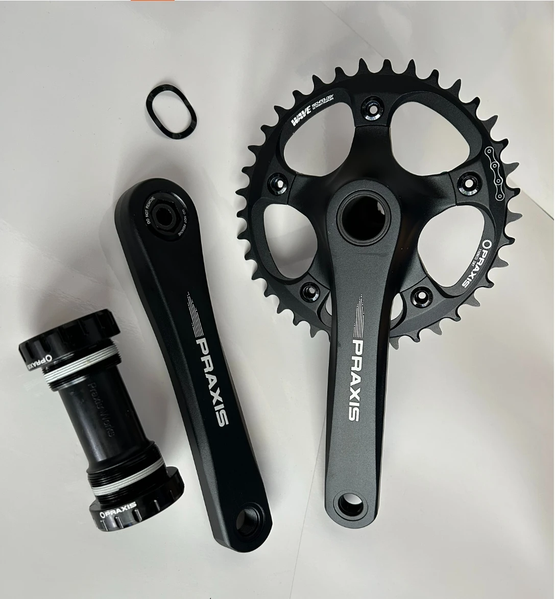 Praxis Works Rennrad 38T Kurbelgarnitur 170 mm BCD110 Kettenblatt 10 11 Gang mit Tretlager