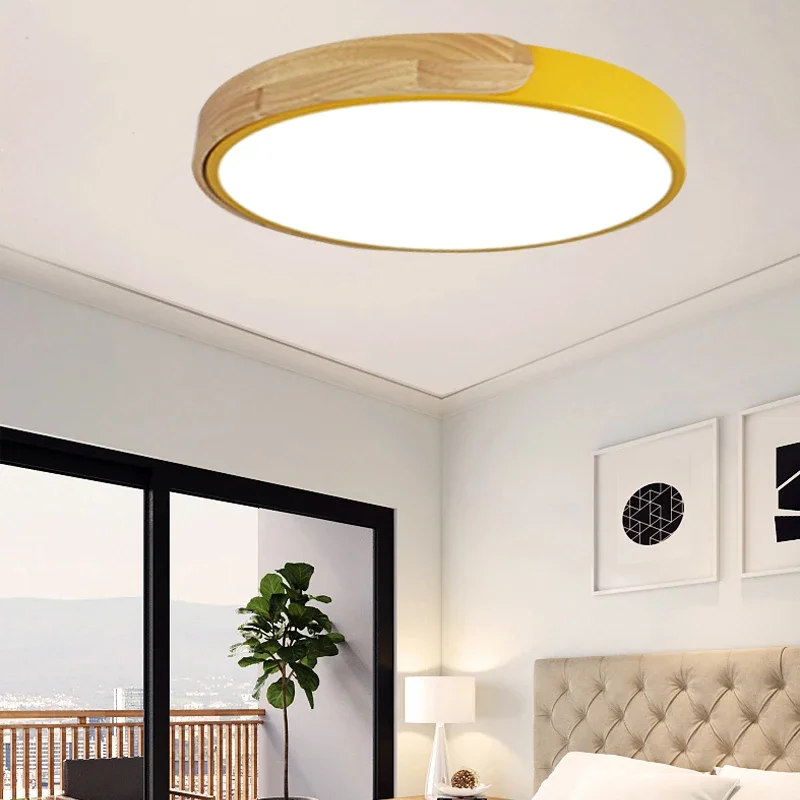 Ultra-thin LED Ceiling Lights for Living Room, Cold, Warm, White, Natural Light, Fixtures