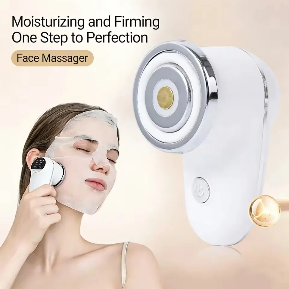 

3-IN-1 EMS Electroporation LED Photon Beauty Device Skin Lifting Tighten Mini 43℃ Face Tool Anti-Wrinkle Skin Care Face Massager