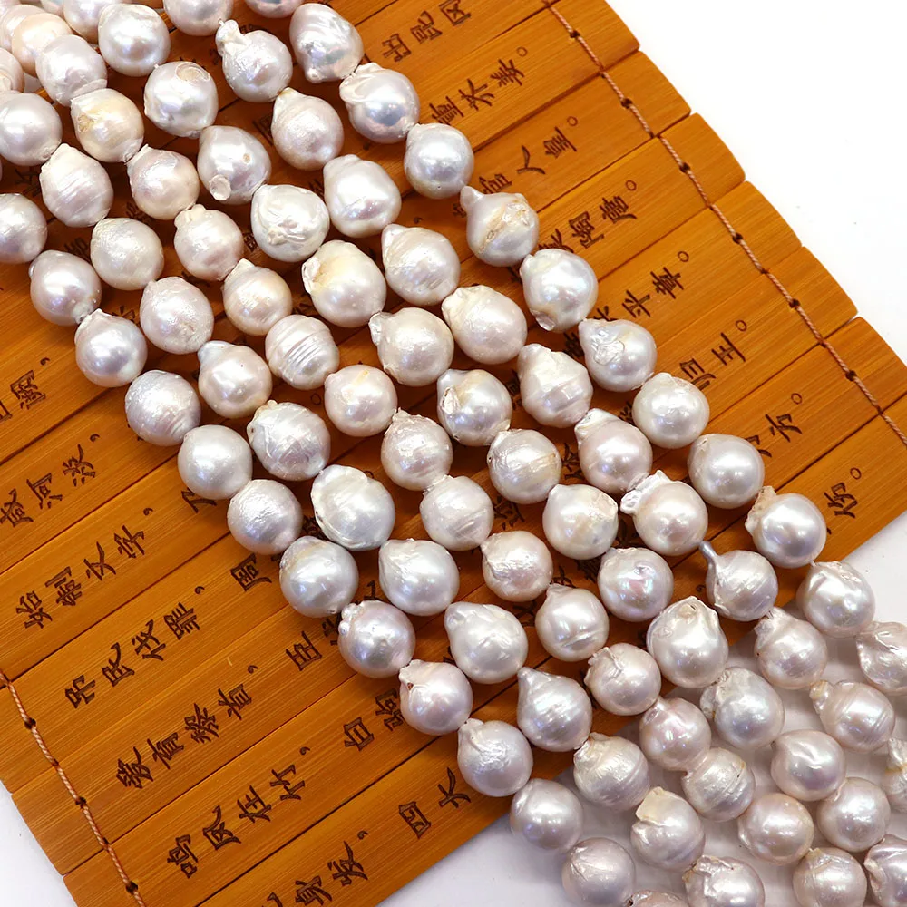 

Baroque Pearls Round Irregular Threaded Ones Straight Holes Beading Materials DIY Exquisite Bracelet Necklace Jewelry Accessory