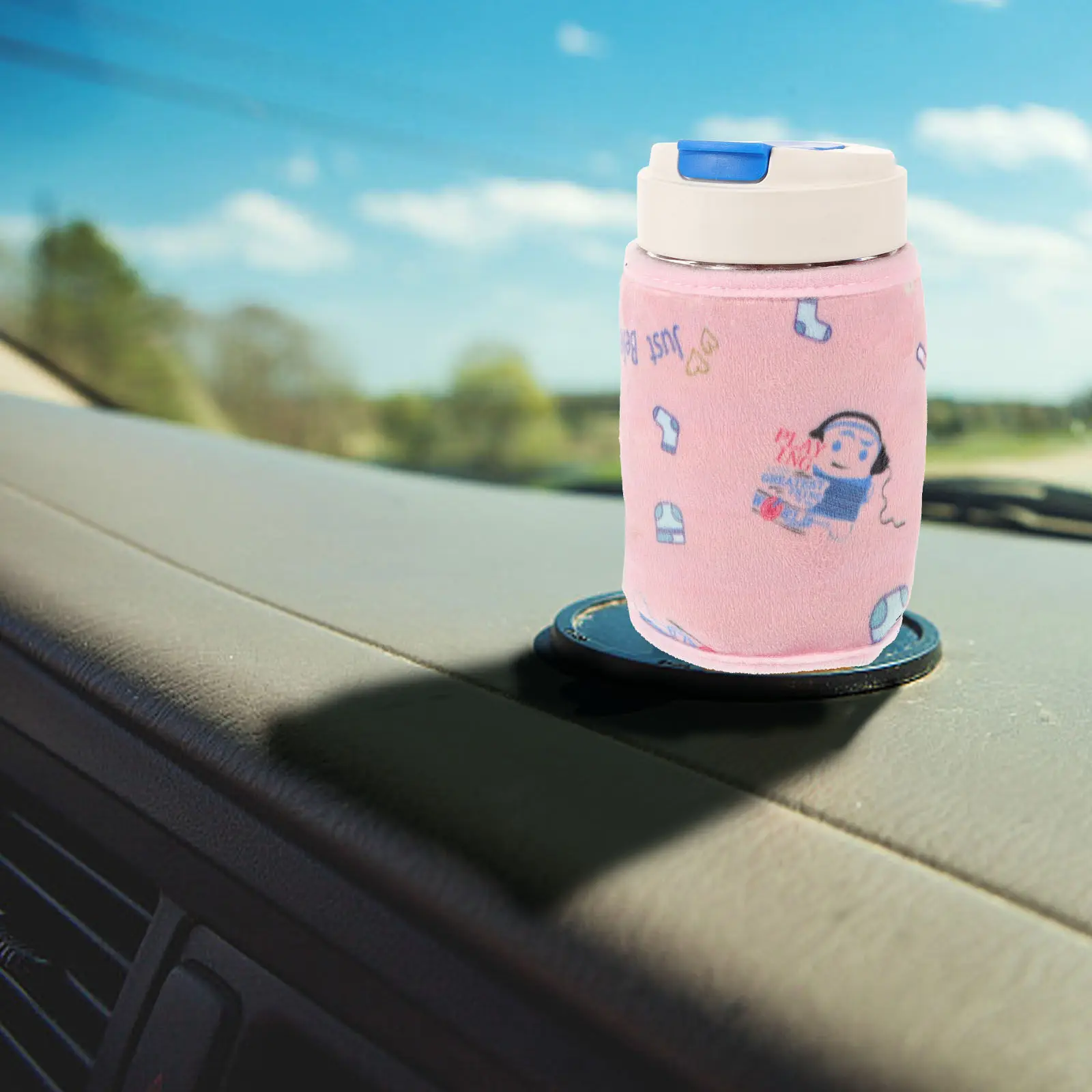 

Baby Bottle Warmer Cover USB Powered Cotton Material Insulated Protective Milk Bottle Heater Cover for Travel Car Use Portable