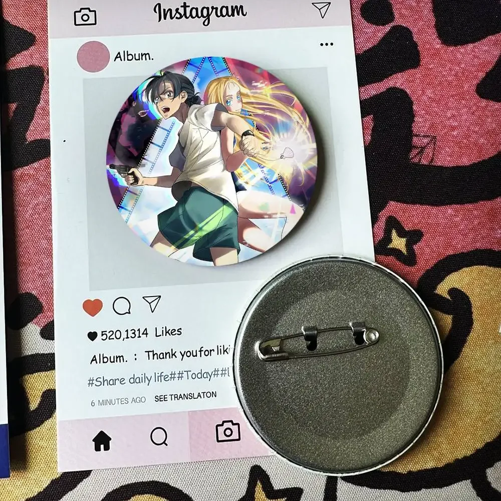 Summer t-Time Rendering Badges 25 32 44 58 75 mm Round Fans Collect Friends Gifts Brooch Souvenir