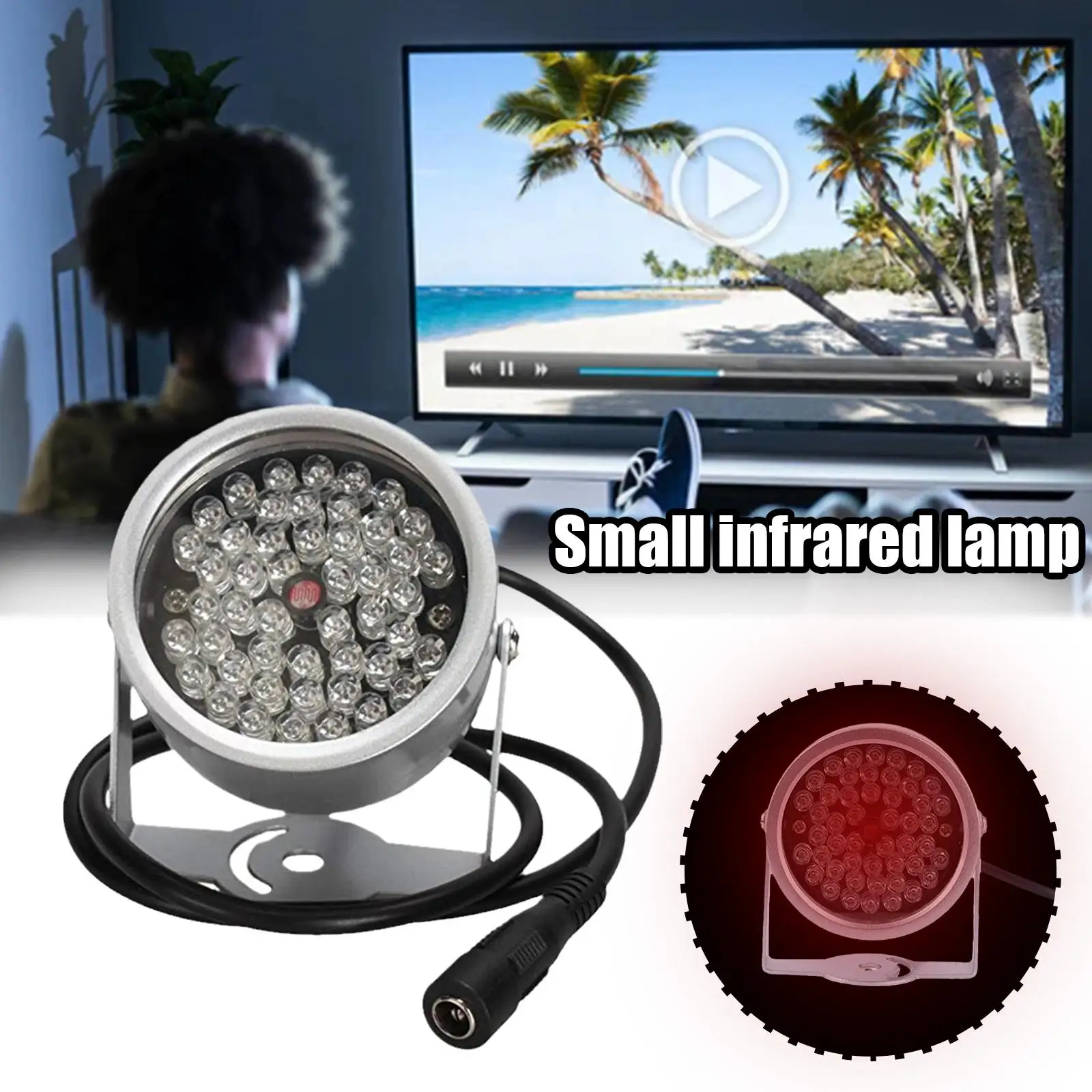 

48 LED Illuminator 850nm Infrared IR LED Light Night Vision Fill Light For CCTV Camer Monitor Auxiliary Lights A2W3