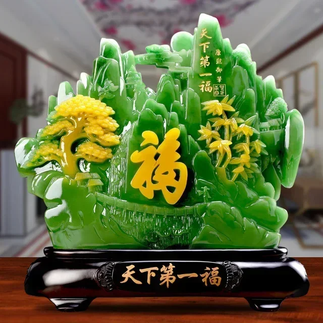 

Chinese Feng Shui Mascot Resin Statues Ornaments Home Livingroom Desktop Furnishing Crafts Hotel Office Table Adornment Decor