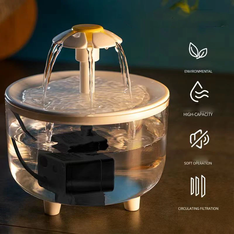 

Cat Water Fountain 1200ml Automatic Filter USB Electric Mute Pet Drink Bowl Pet Drinking Dispenser Drinker for Cats Water Filter