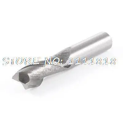 Helical Groove 2 Flutes 18mm Dia Tip 32mm Cutting Depth HSS Cutter End Mill