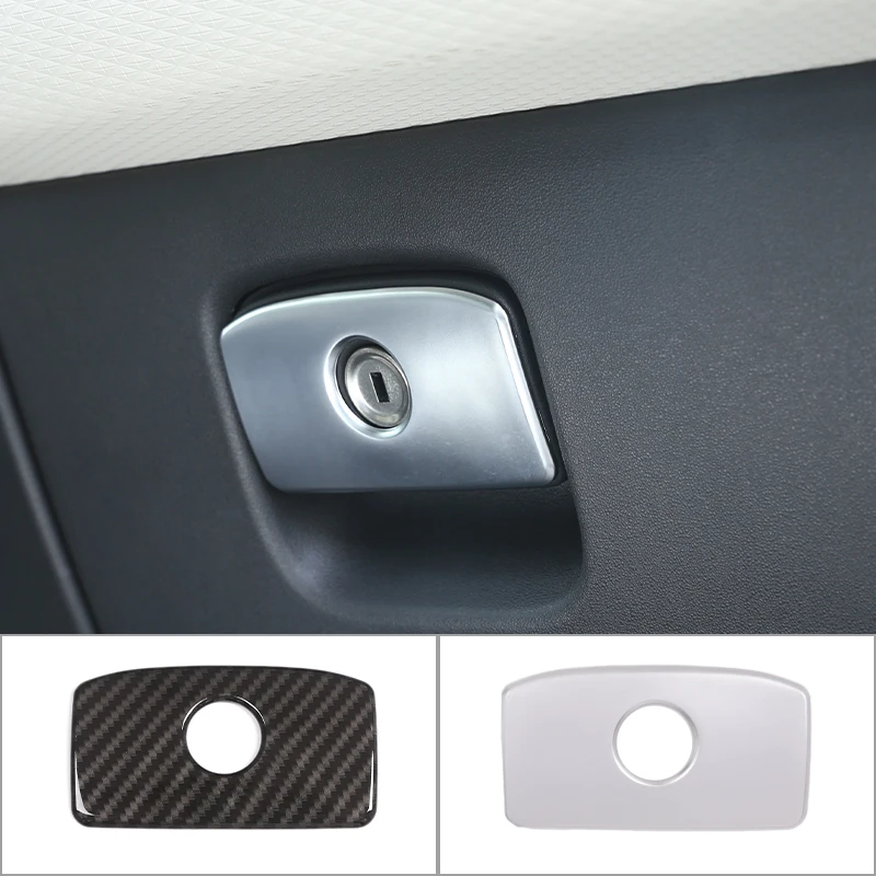 For Jaguar XE XF XFL F-Pace 2016-2020 ABS Chrome Car Copilot Glove Box Handle Switch Cover Trim Sticker Interior Accessories