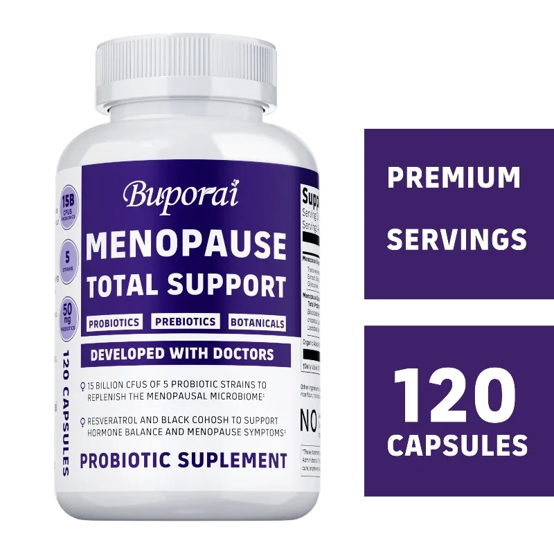 Menopause Total Support - For Mood, Prevent Hot Flashes, Promotes Endocrine and Hormonal Balance, Supports Overall Female Health