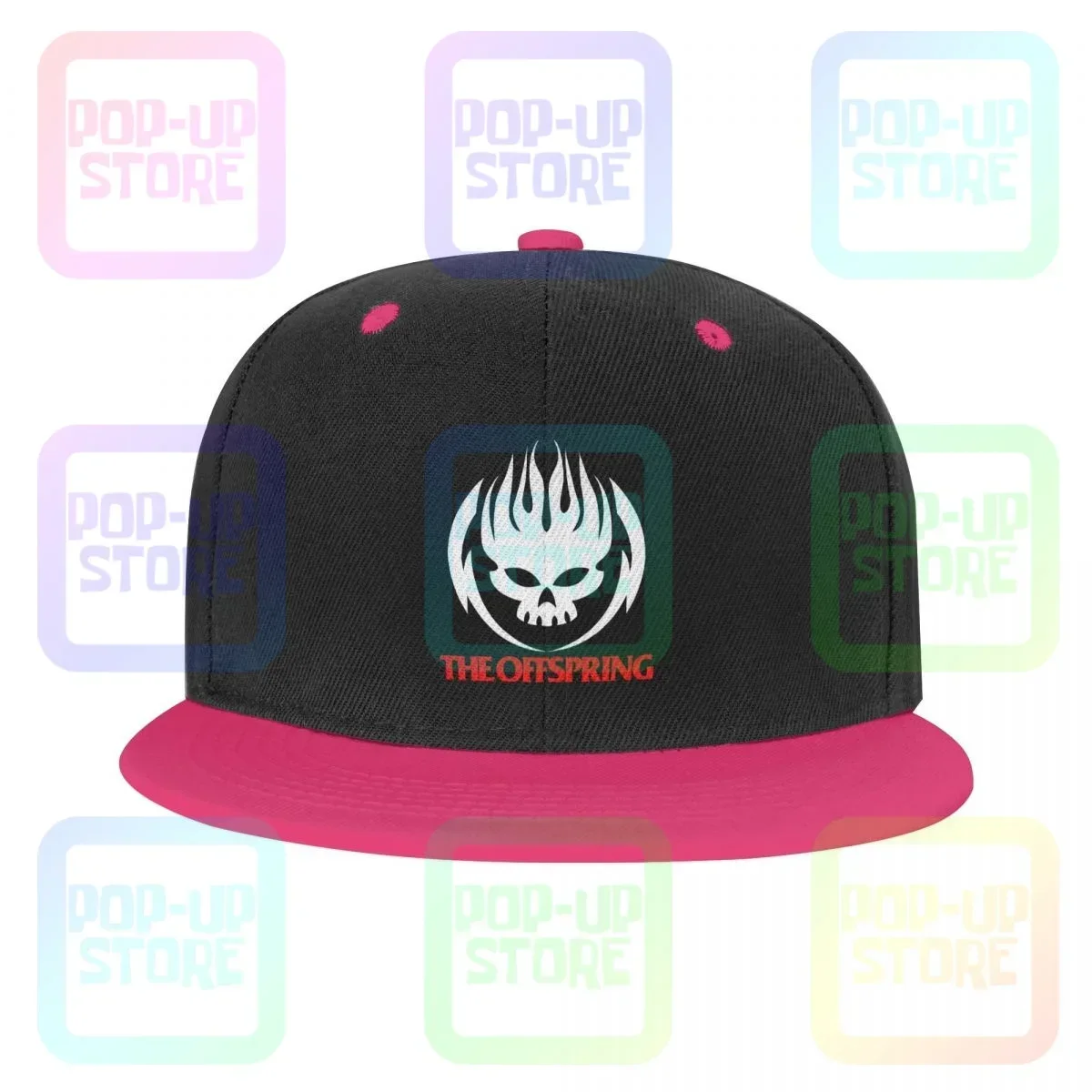 The Offspring Logo Rock Band Snapback Cap قبعات البيسبول الملونة الرجعية الربط الساخن بيع