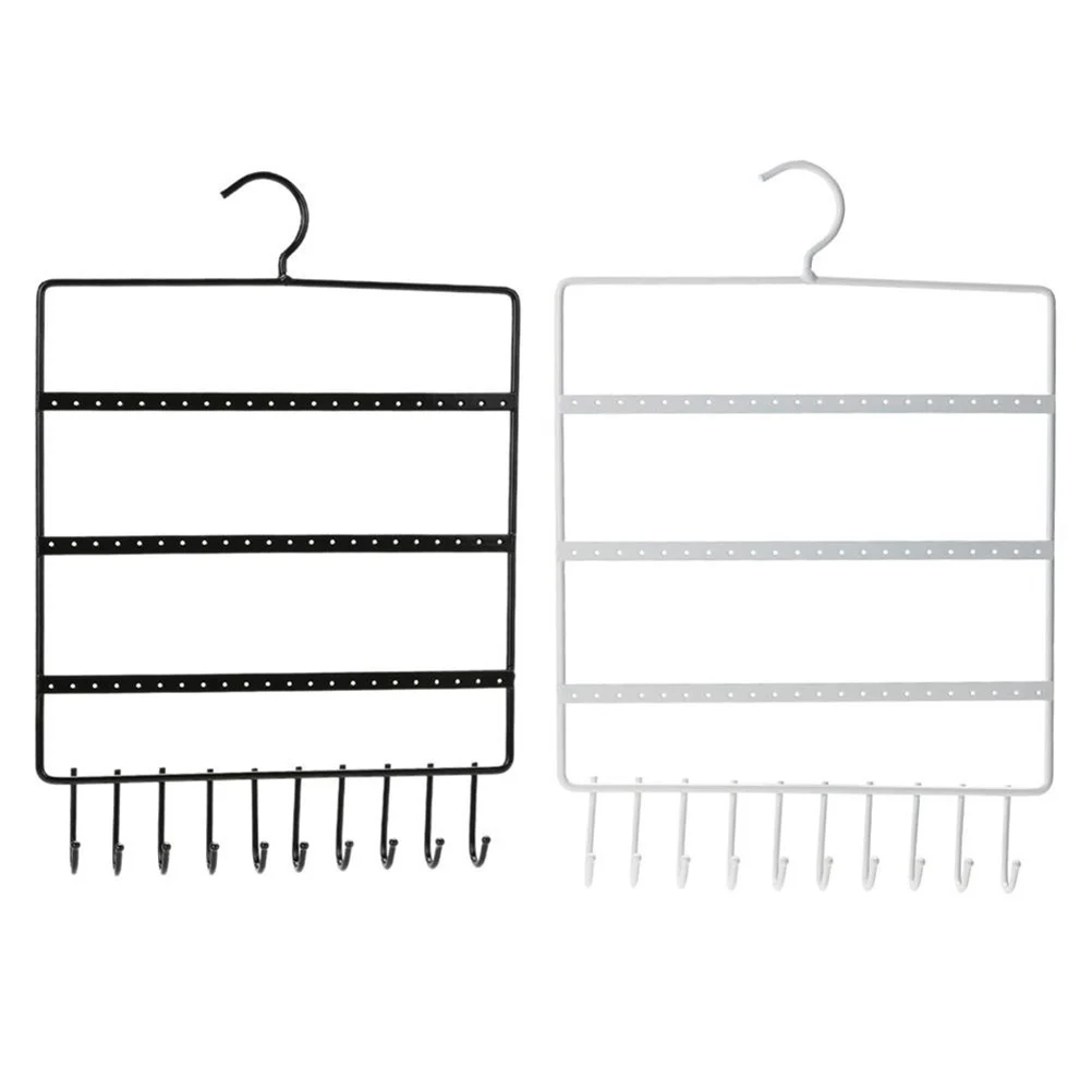 

3-уровневая металлическая подставка для сережек, белая стойка для ювелирных изделий, отдельно стоящий держатель для сережек, органайзер для подарков, металлический держатель для сережек